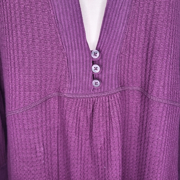 Free People Olivia Henley Plum Oversized Tunic Size Small - Picture 4 of 11